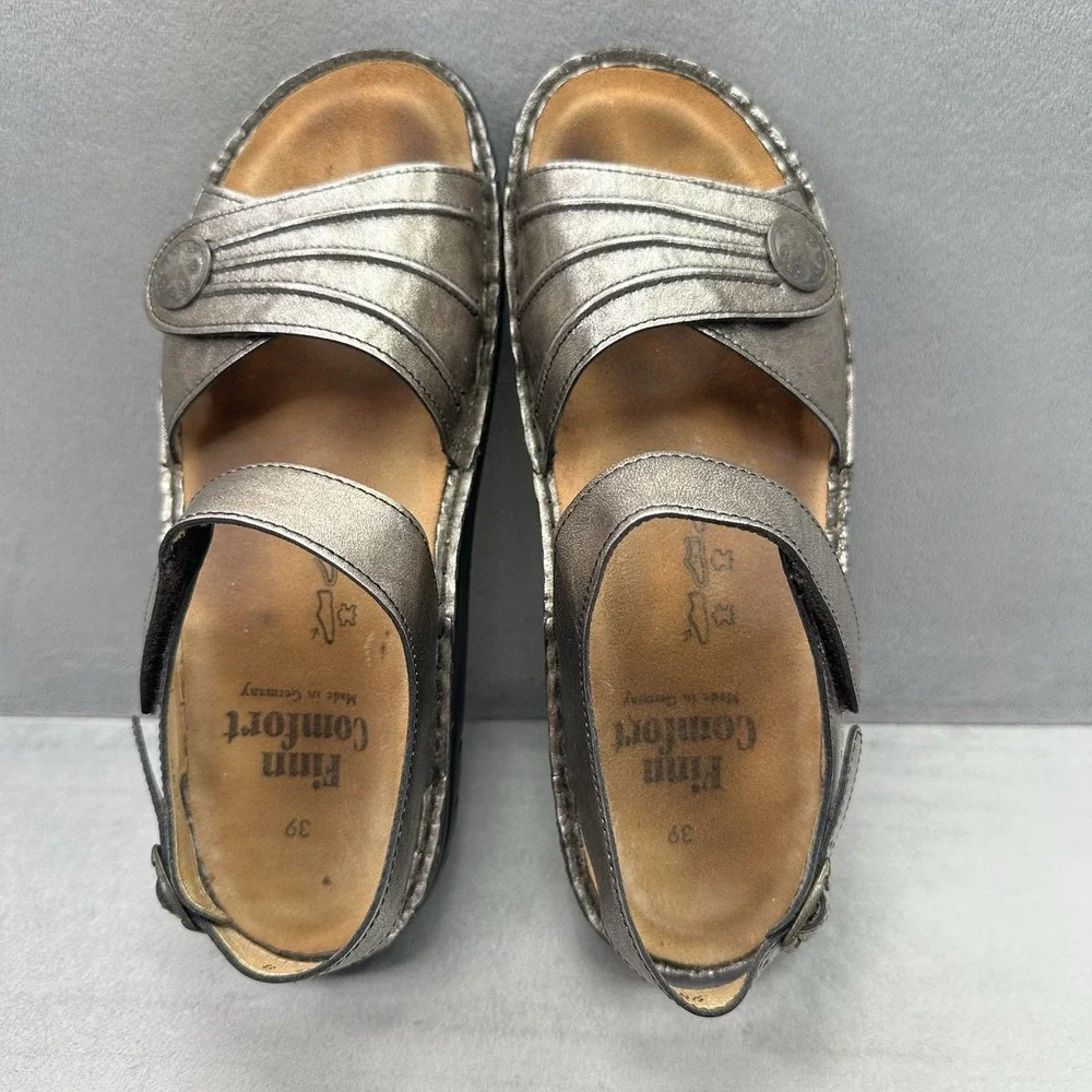 Womens 8-8.5 / EU 39 Finn Comfort Sausalito Sandals Espresso Leather Comfort